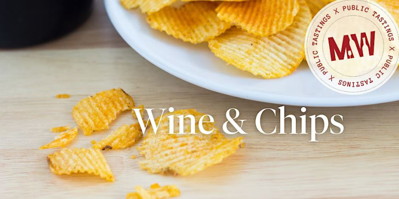wine and chips