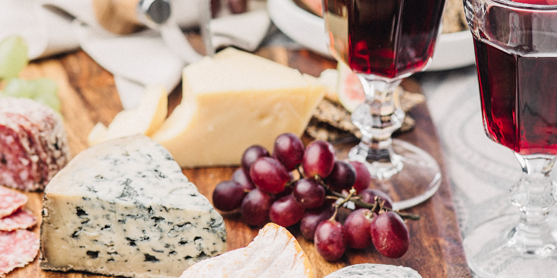 wine and cheese