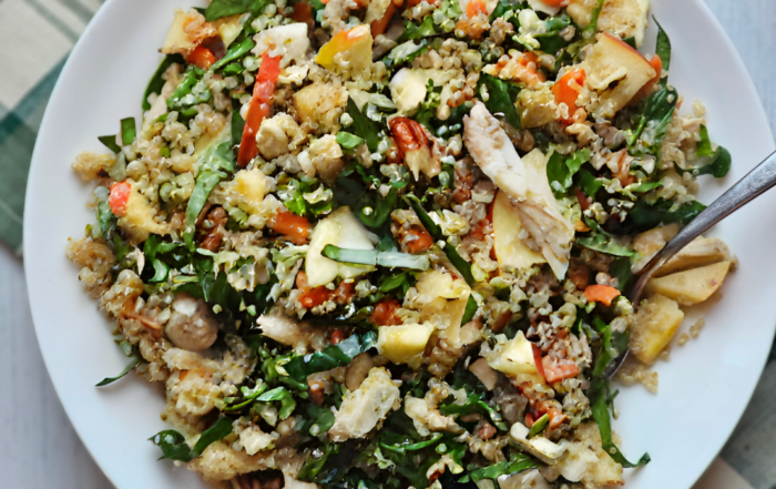 leftover chicken quinoa salad