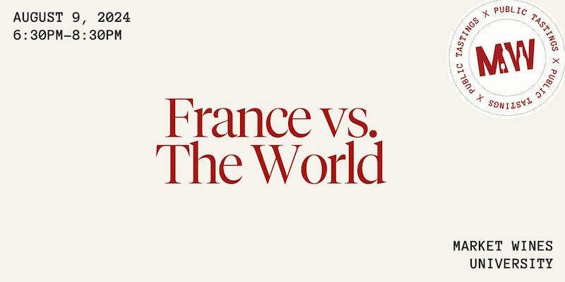 france vs world, market wines