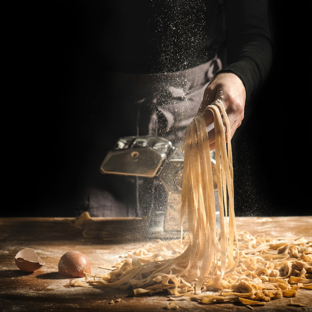 making pasta