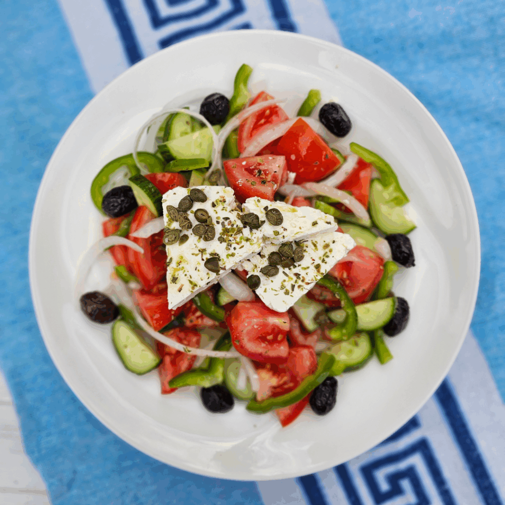 Authentic Greek Salad (Horiatiki) Recipe