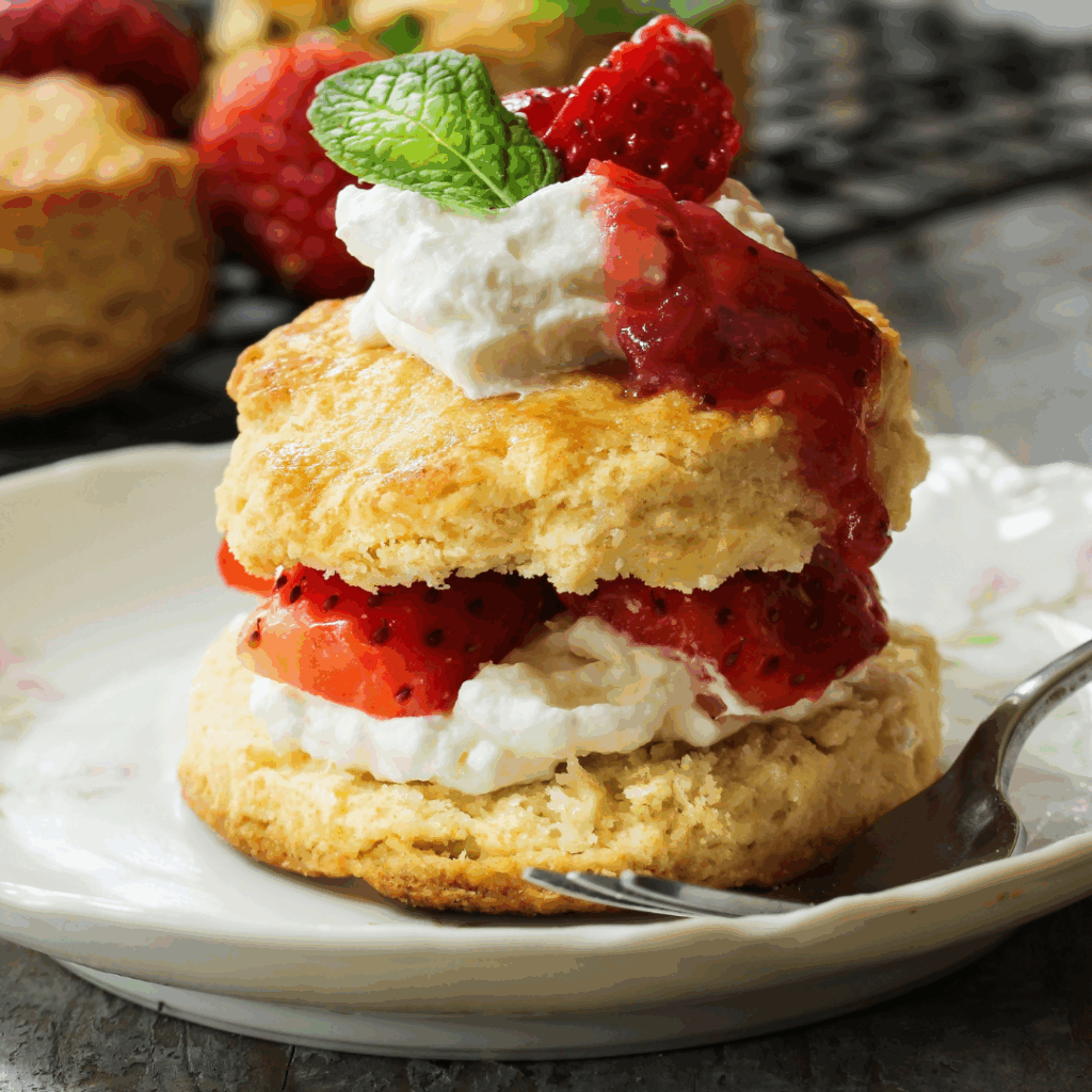 strawberry basil shortcake