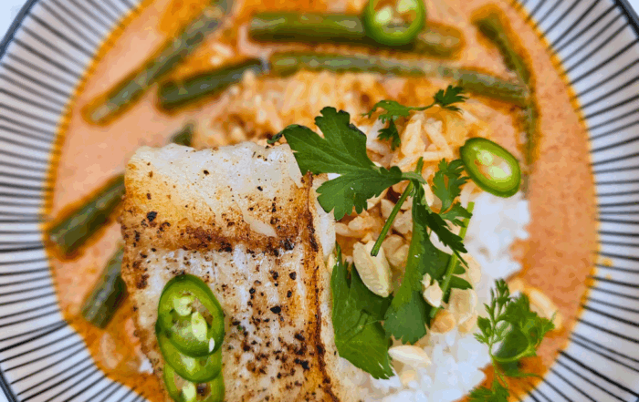 Thai Red Curry with Cod