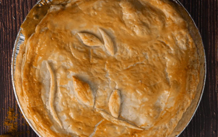 Golden Chicken and Potato Curry Pie