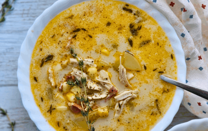 leftover turkey corn chowder