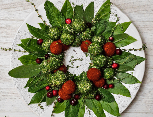 Mini Cheese Ball Wreath