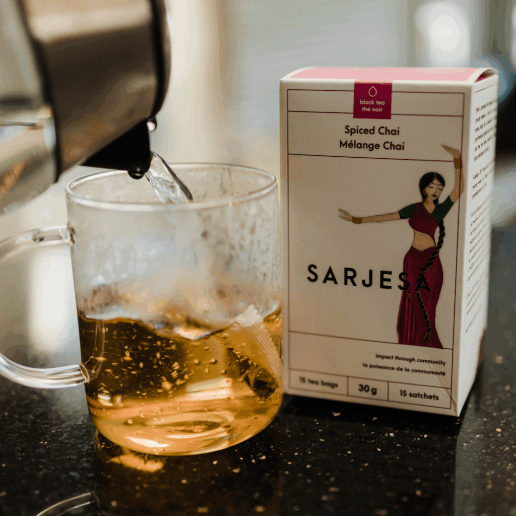 Sarjesa, a Calgary-based women-owned tea company