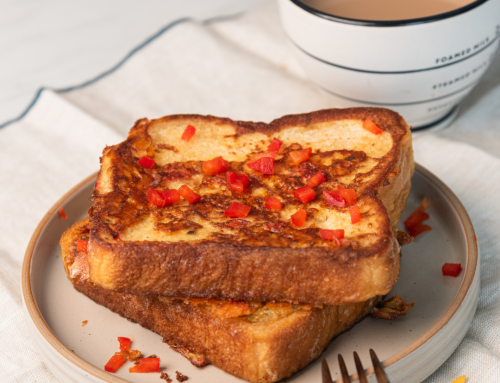 Cheddar and Red Pepper French Toast