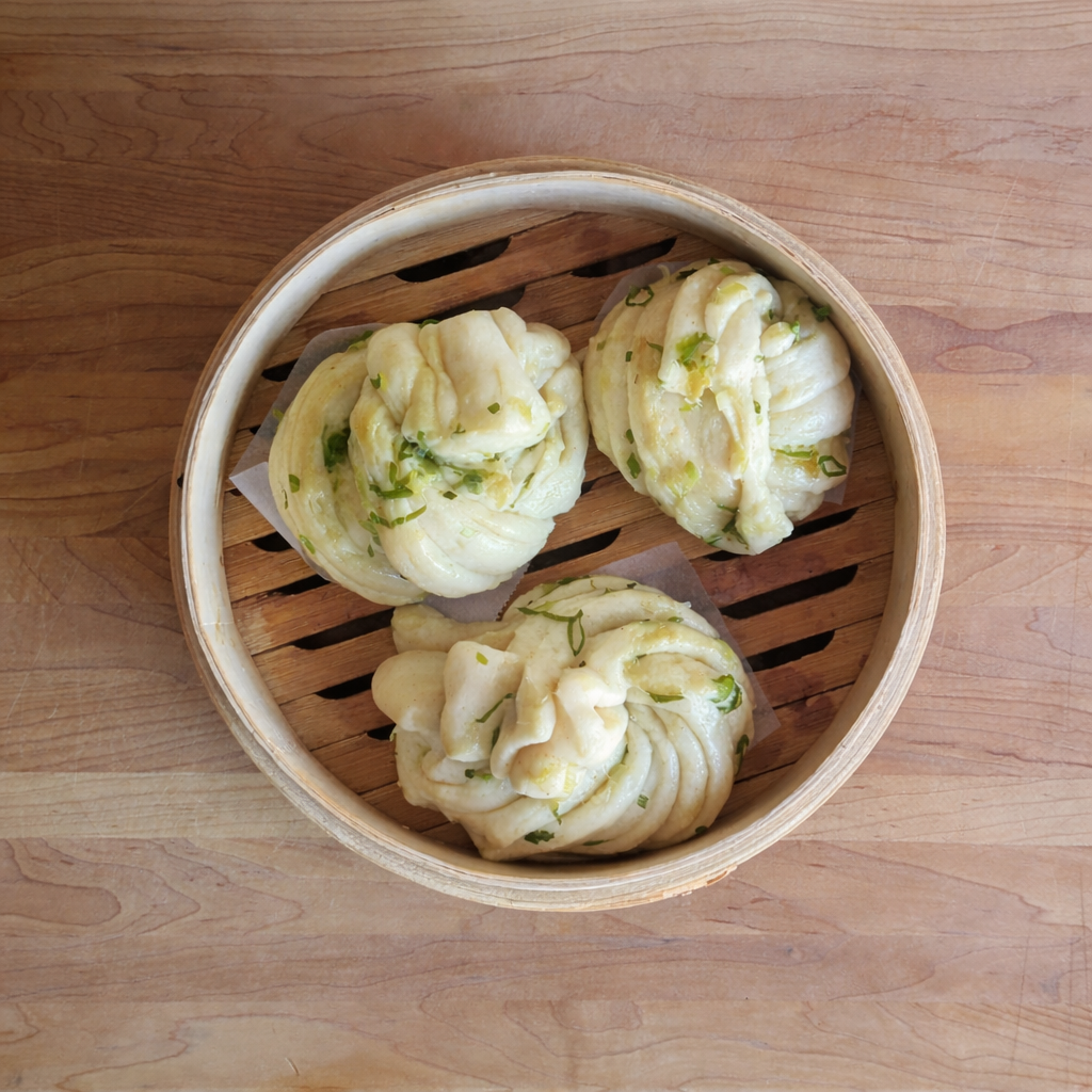 scallion bun by chef Adam Hayman