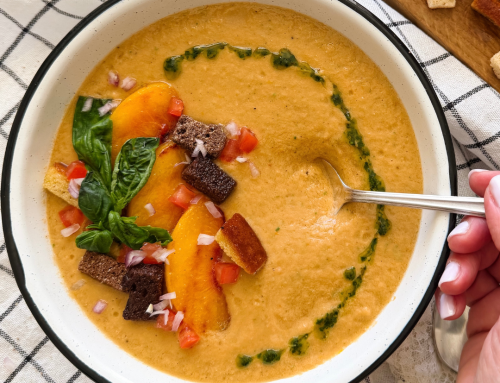 Peach Tomato Gazpacho