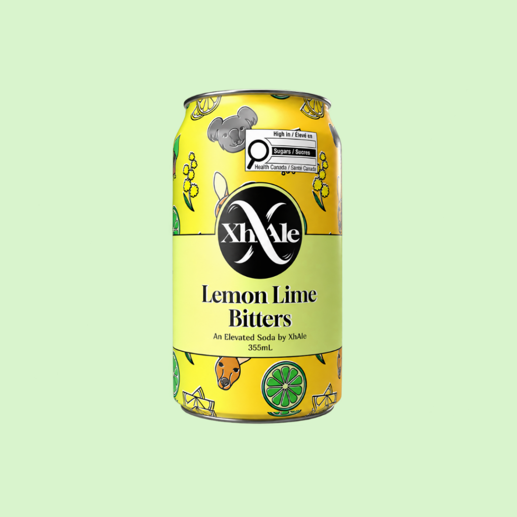 XhAle Lemon Lime Bitters Soda XhAle Lemon Lime Bitters Soda