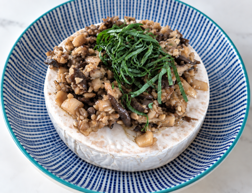 Blue Oyster Mushroom Tapenade with Camembert
