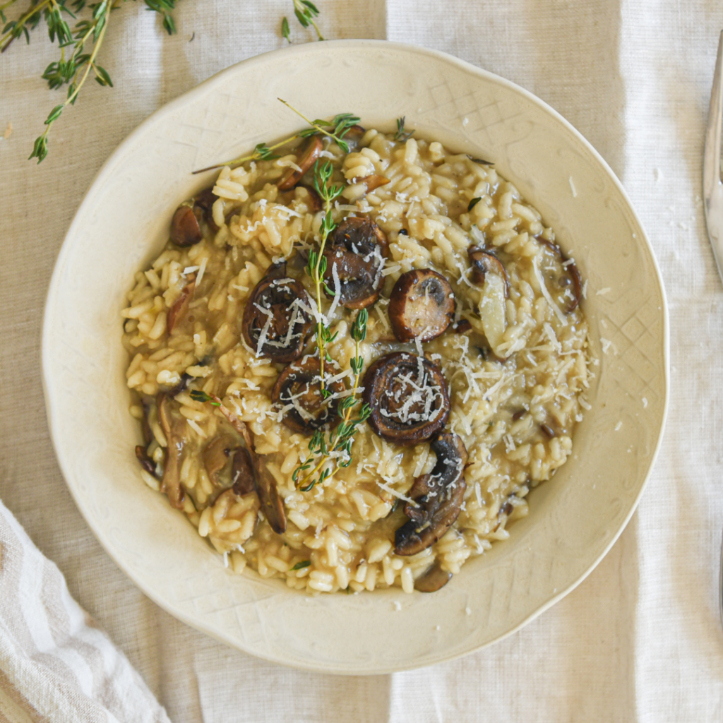 mushroom risotto