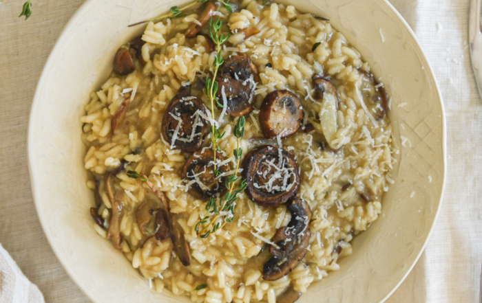 mushroom risotto